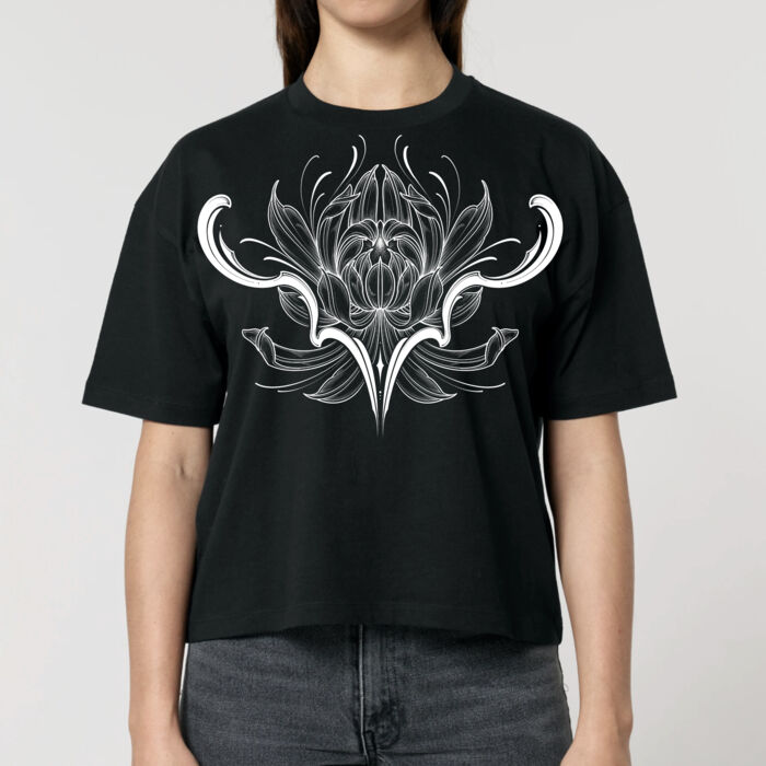 Chrysanthemum cropped shirt Thumbnail