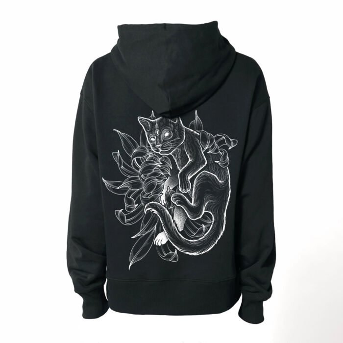 Cat loose fit hoodie Thumbnail
